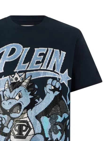Stras tricou Philipp Plein albastru