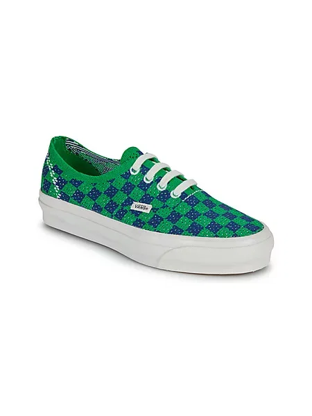 Superge Vans Authentic s karirastim vzorcem zelena