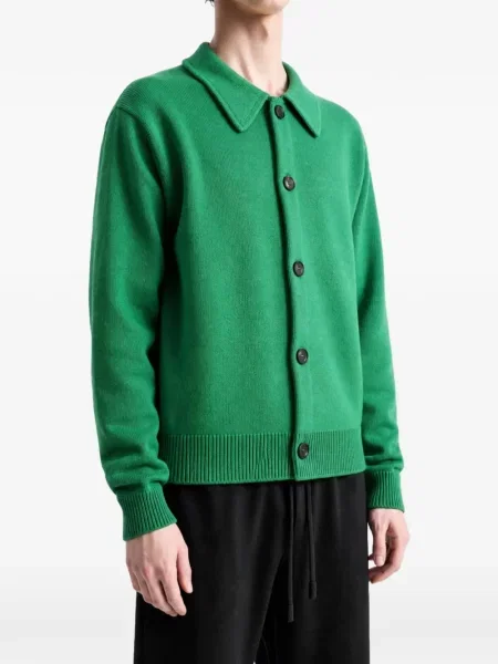 Gulerat cardigan Auralee verde
