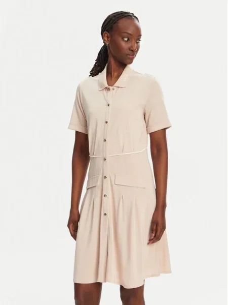 Liu Jo Sport Rochie tip cămașă bej