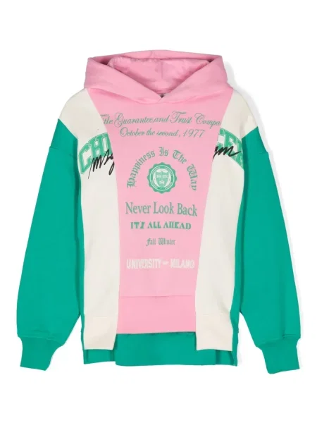 Bluza z kapturem dziecięca Msgm różowa