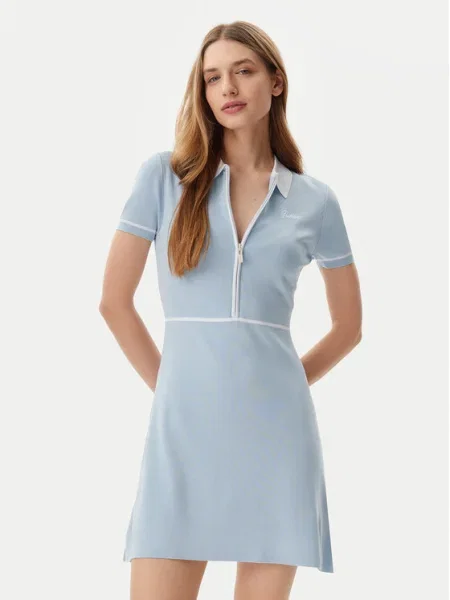 Guess Rochie tricotată celest albastru