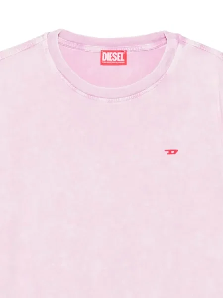Tricou Diesel cu broderie roz