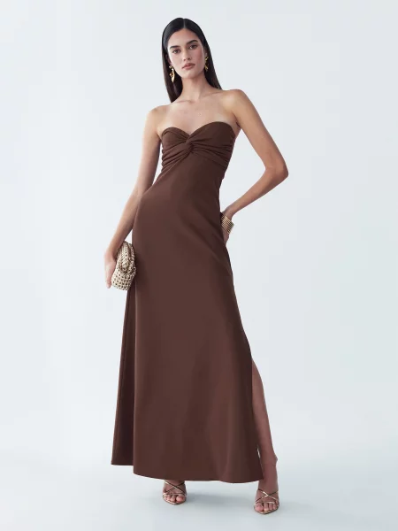 BWLDR Rochie de seară Chase' maro
