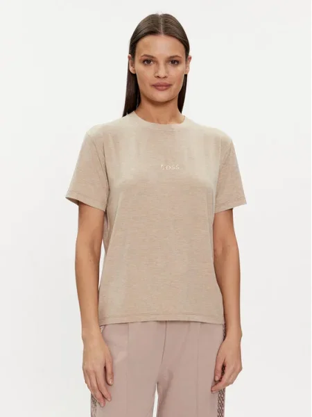 Boss Póló Select Bézs Regular Fit fekete