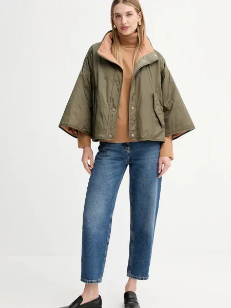 Вовняний светр Fracomina легкий гольф бежевий