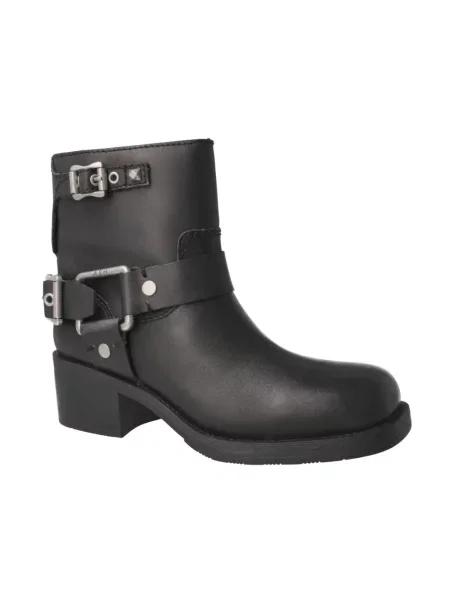 Buty do kostki Ash skórzane czarne