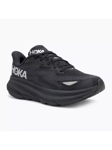 Férfi futócipő HOKA Clifton 9 GTX fekete/fekete. Méret: 48 EU fekete