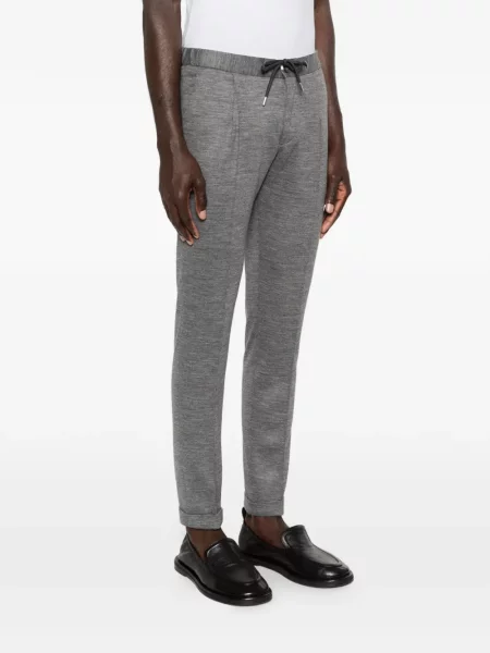 Kalhoty Profuomo se stahovací šňůrkou šedé