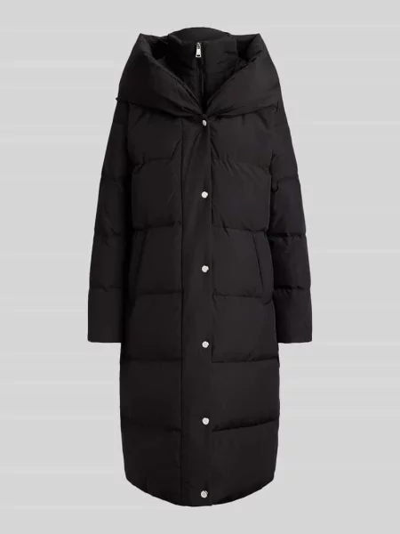 Płaszcz puchowy o kroju regular fit z zamkiem błyskawicznym dwustronnym Lauren Ralph Lauren czarny