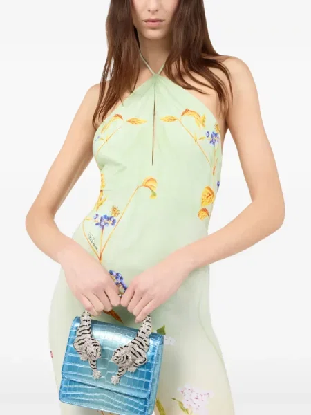 Shopper kabelka Roberto Cavalli modrá