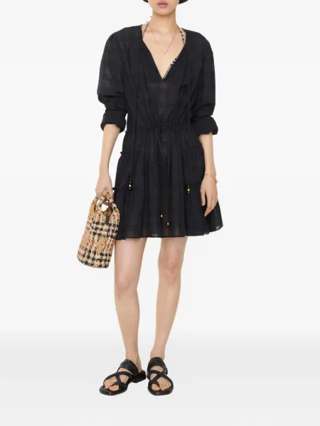 Rochie Burberry în carouri negru