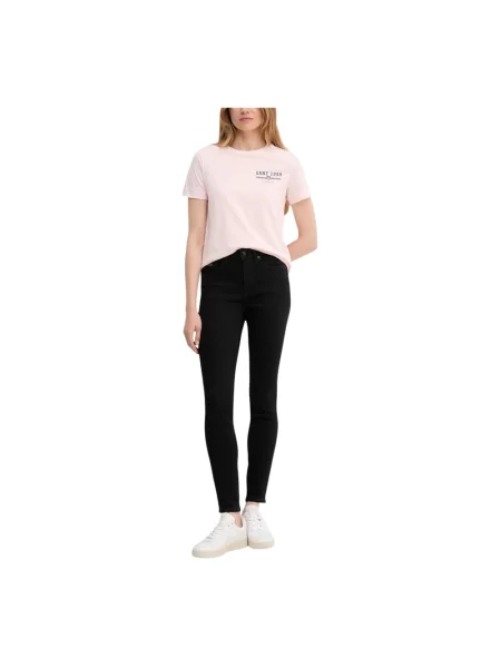 Jeansy skinny Calvin Klein Jeans z wysoką talią czarne