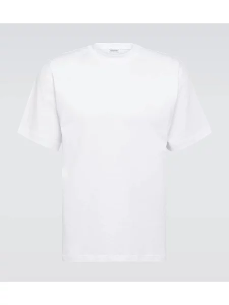 Tricou Burberry cu imagine din jerseu alb