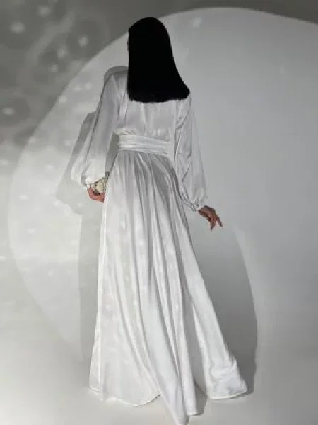 Jadone Fashion Сукня Сукня максі Suknya_Shyk_bila Без підкладки білий