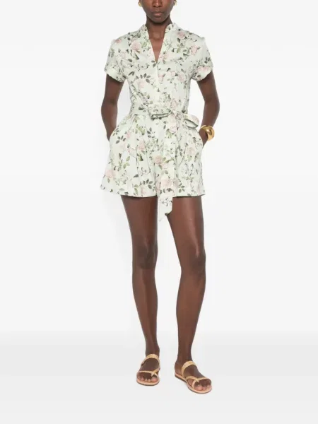 Salopetă Alice + Olivia cu model floral cu imagine verde