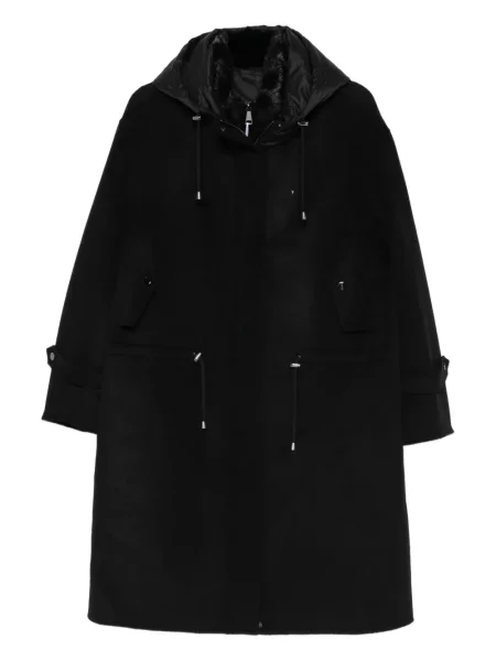 Palton Liska din cașmir negru