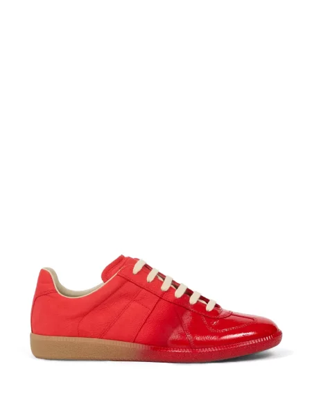 Sneakerși Maison Margiela din piele roșu