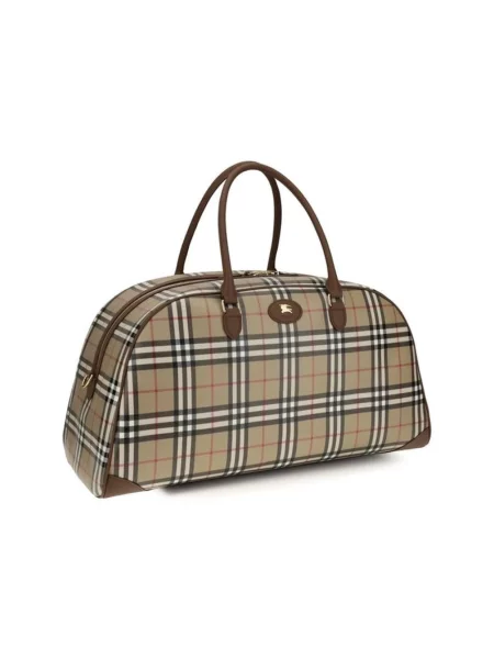 Torba Burberry w kratę klasyczna beżowa