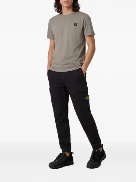 Πουκάμισο Stone Island από ζέρσεϋ πέτρες γκρι