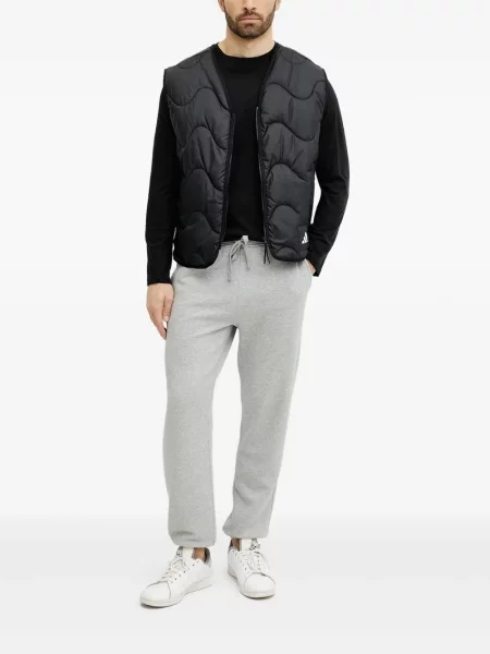 Trening Adidas alergare cu glugă cu broderie gri