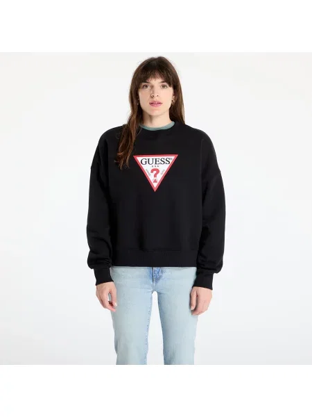 Дънки Guess Originals с принт черно