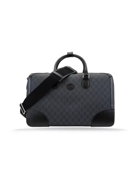 Torebka Gucci skórzana z logo czarna