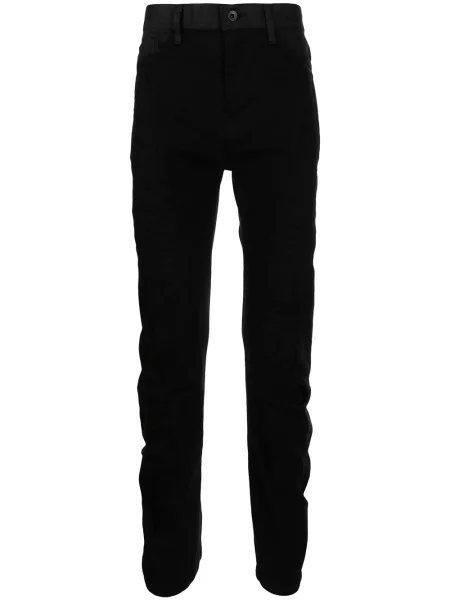 Pantaloni Julius cu talie joasă negru