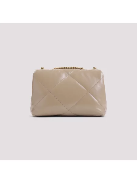 Torebka crossbody Tory Burch skórzana biznesowa beżowa