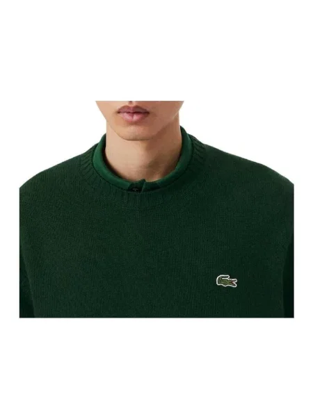 Pulover Lacoste de lână verde