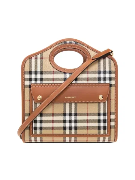 Mała mały torebka Burberry brązowa