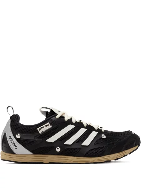 Prugaste tenisice Adidas Adizero s vezicama od brušene kože crna