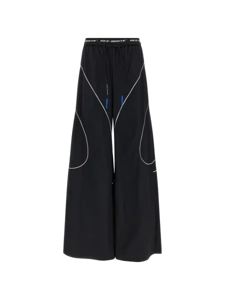Pantaloni Off-white alergare alb