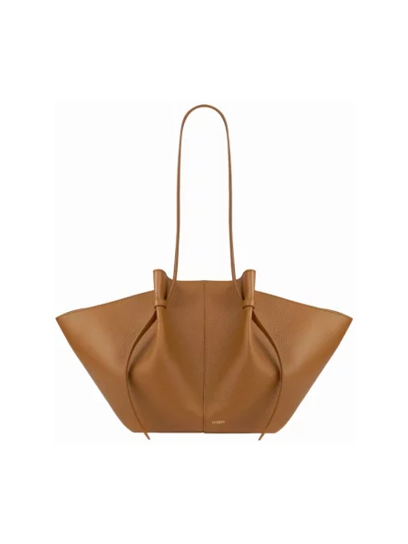 Torebka Yuzefi skórzana brązowa