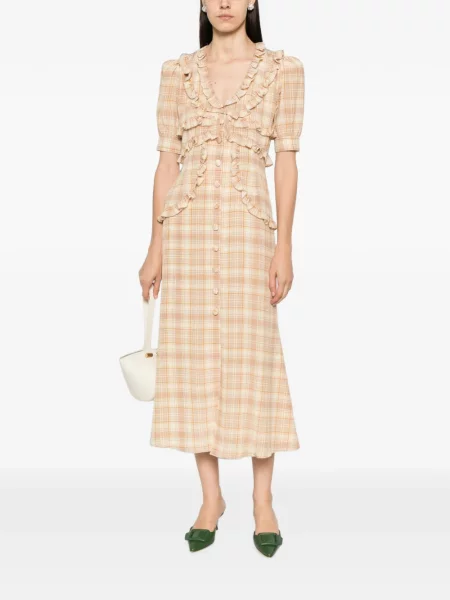 Rochie midi Alessandra Rich cu volane