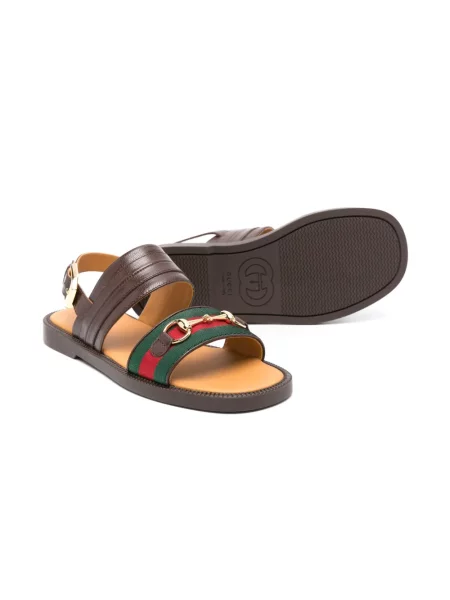 Sandały dziecięce Gucci brązowe