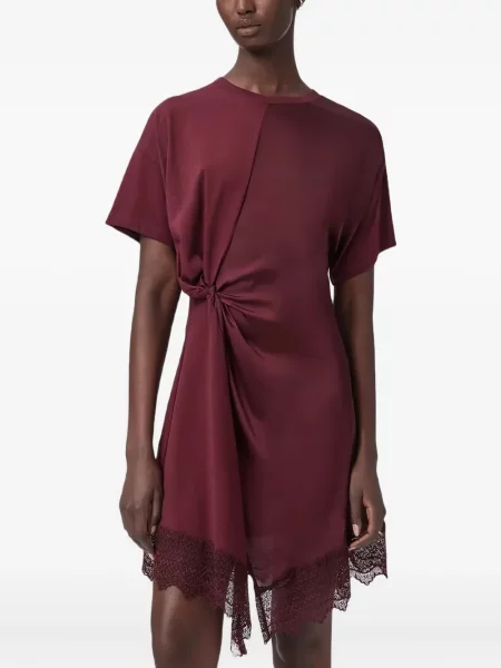 Mała mały sukienka mini Allsaints garniturowa czerwona