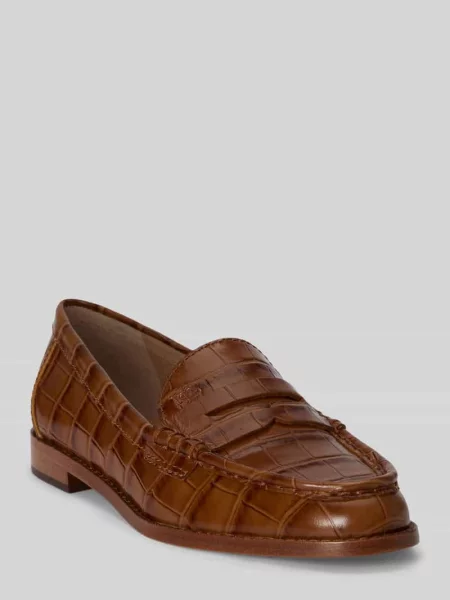 Loafersy z naturalnej skóry Lauren Ralph Lauren