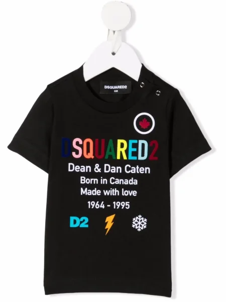 Koszulka dziecięca Dsquared2 czarna