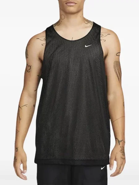 Велур бягане топ Nike със змийски принт синьо