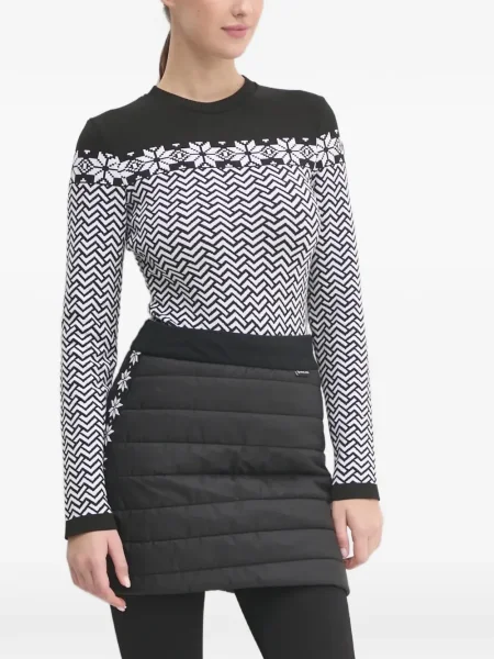 Hanorac Newland cu imagine cu imprimeu geometric negru