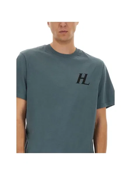 Koszulka Helmut Lang z logo niebieska