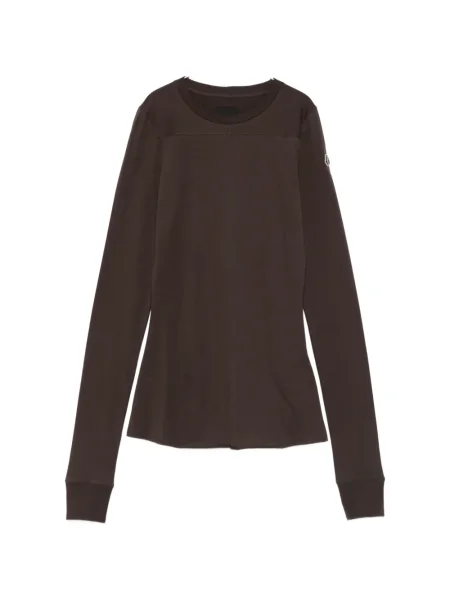 Tricou Moncler + Rick Owens lung maro