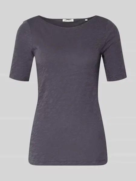 T-shirt Slim Fit z czystej bawełny Marc O'polo fioletowa