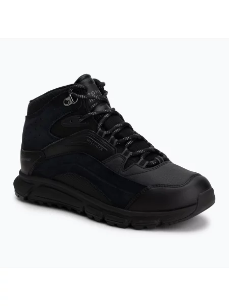 Încălțăminte pentru bărbați Tommy Hilfiger Mix Chuk Waterproof triple black negru