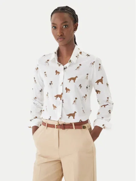 Barbour Cămașă Safari alb