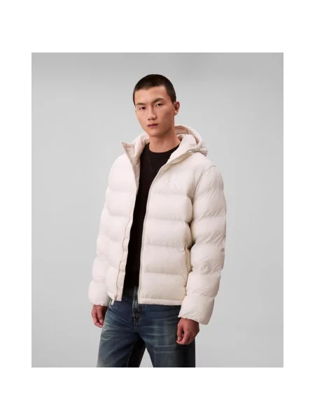 Kurtka Calvin Klein Jeans Monogram Puffer S biała