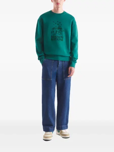 Vesta Maison Kitsuné s printom zelena