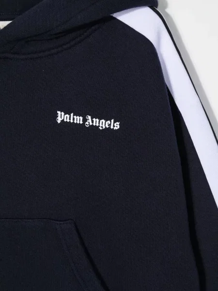 Dětska mikina s kapucí Palm Angels modrá