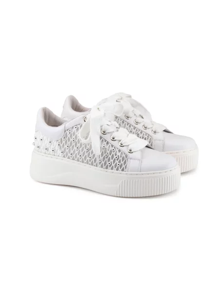 Sneakersy Cult skórzane białe